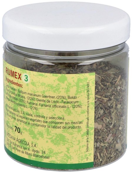 Artesanía Agrícola Rumex 3 Hepático 70G