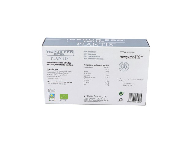 Plantis Hepur Eco Detox 20 Viales