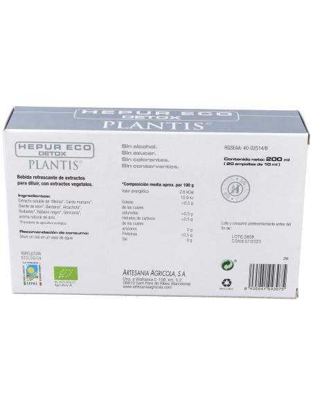 Plantis Hepur Eco Detox 20 Viales