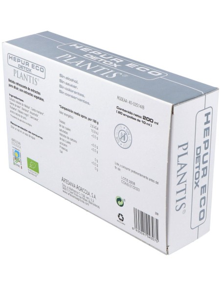 Plantis Hepur Eco Detox 20 Viales