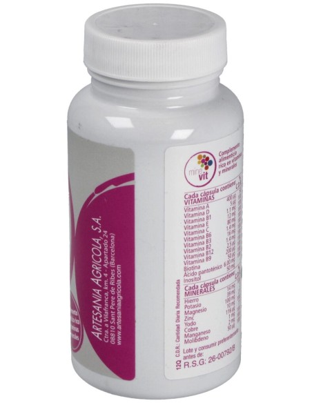 Artesania Agrícola Minevit 60Caps