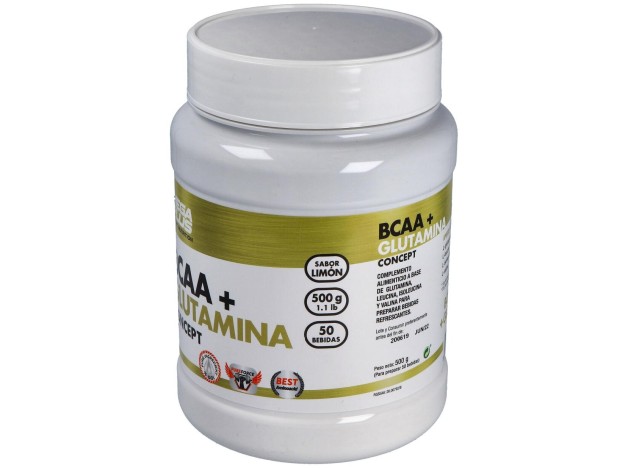 Bcaa+Glutamina Concept Limon 500Gr.