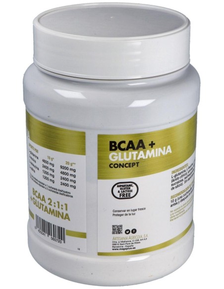 Bcaa+Glutamina Concept Limon 500Gr.