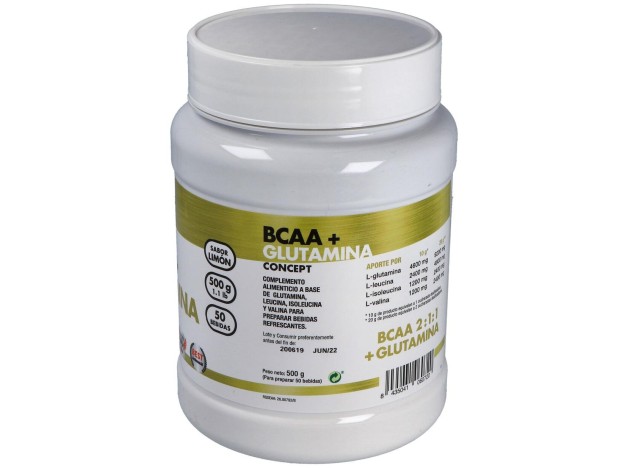 Bcaa+Glutamina Concept Limon 500Gr.