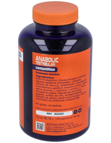 Mega Plus Anabolic Testribulan Competition 120Caps