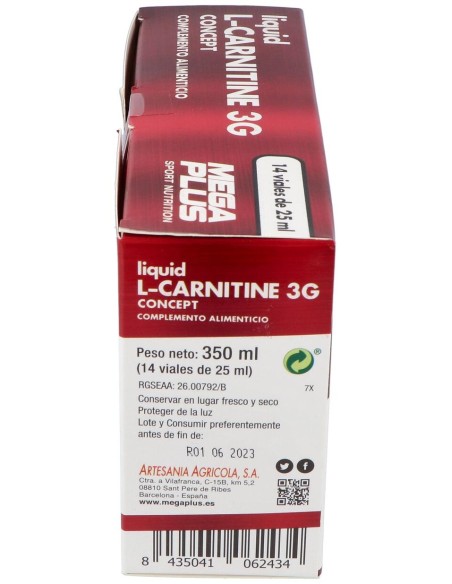 Mega Plus L-Carnitine Concept 14Uds