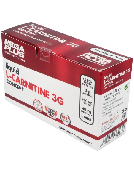 Mega Plus L-Carnitine Concept 14Uds