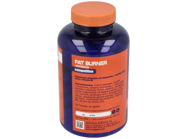 Fat Burner Lipotropico 200Comp. De 1,8Gr