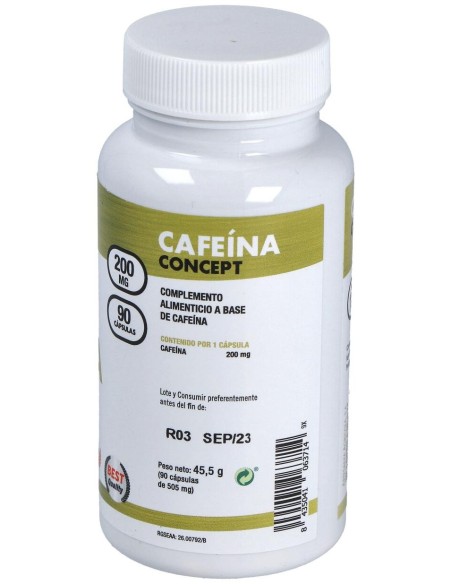 Mega Plus Cafeina Concept 200 Mg 90 Capsulas