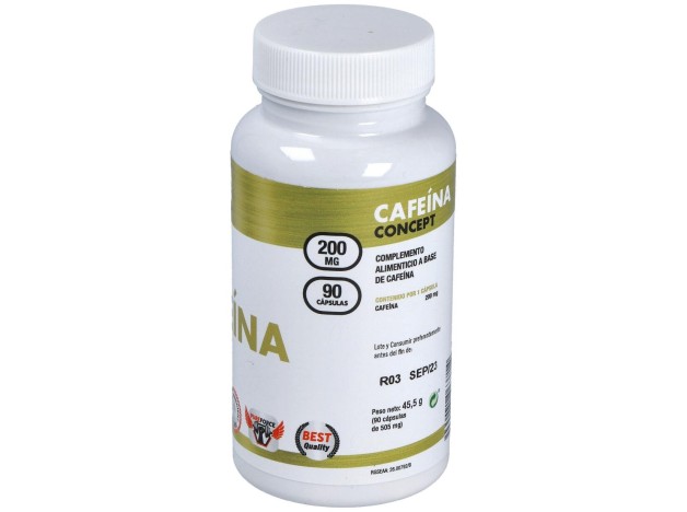 Mega Plus Cafeina Concept 200 Mg 90 Capsulas