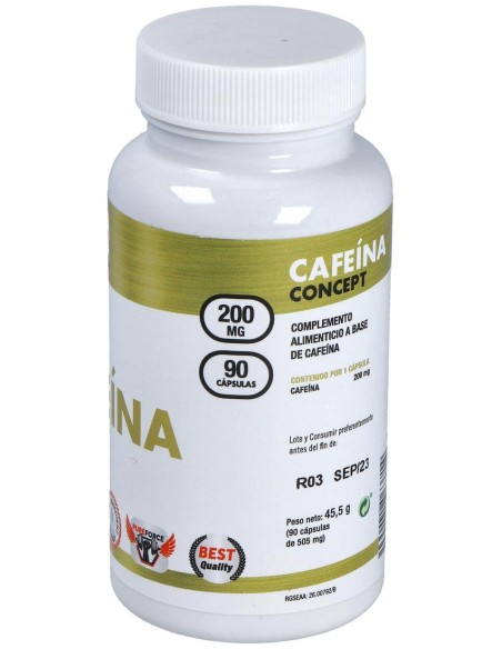 Mega Plus Cafeina Concept 200 Mg 90 Capsulas