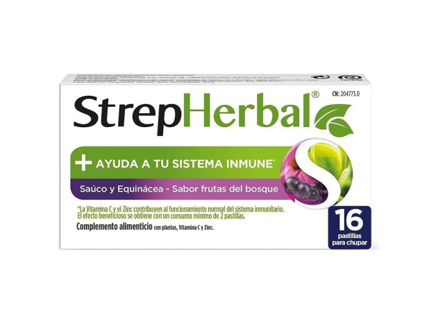 Strepherbal 16 Comp Sauco Y Equinacea Sabor...
