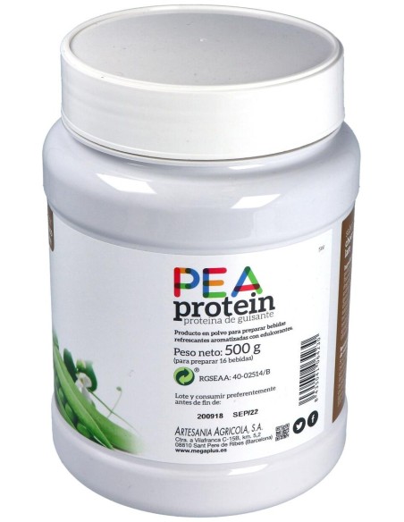 Pea Protein Proteina De Guisante Chocolate 500Gr.