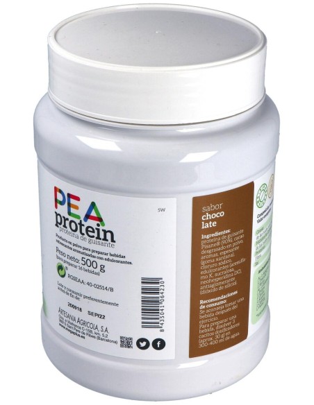 Pea Protein Proteina De Guisante Chocolate 500Gr.