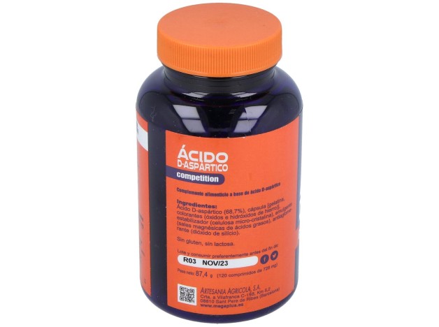Megaplus Ácido D-Aspartico 120Comp