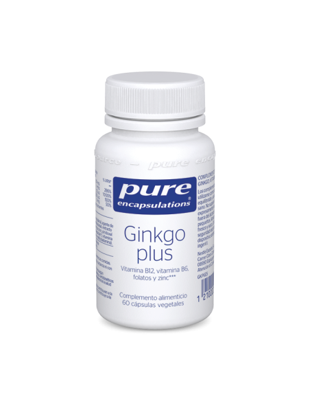 Pure Encapsulations Ginkgo Plus 60 cápsulas