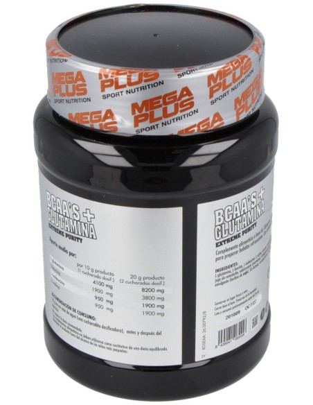 Bcaa+Glutamina Sabor Fresa 600Gr. Extreme Purity