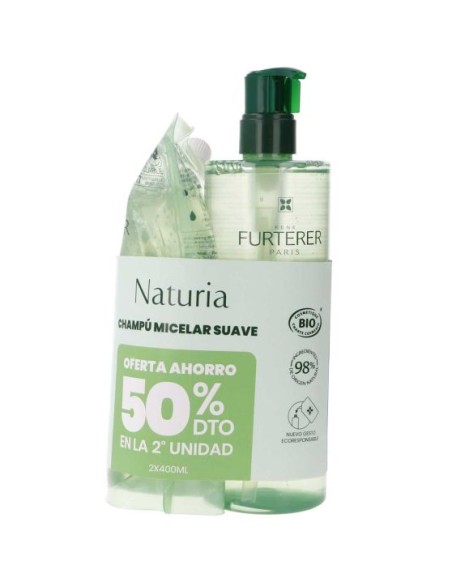 René Furterer Naturia Micelar Champú Suave Duplo 2x400 ml