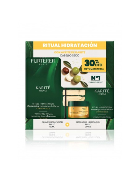 René Furterer Karité Hydra Cofre Rutina Champú 150 ml + Mascarilla 200 ml