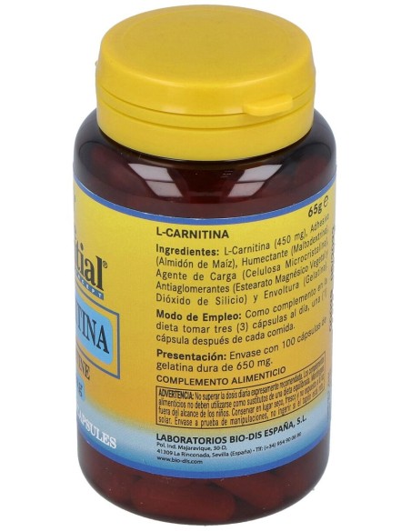 Nature Essential Carnitine 100 Gélules