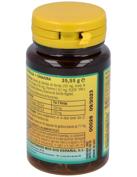 Nature Essential Borraja + Onagra 500Mg 50 Perlas