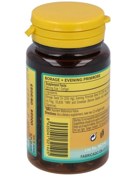 Nature Essential Borraja + Onagra 500Mg 50 Perlas