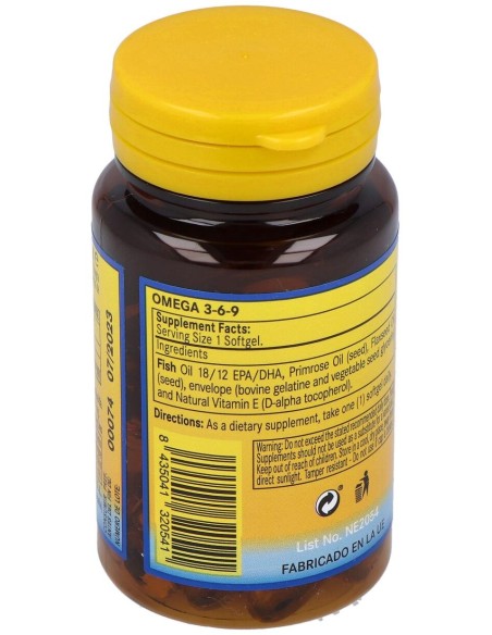 Nature Essential Omega 3-6-9 1000Mg 30 Perlas