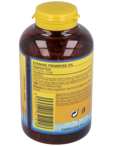 Aceite De Onagra 500Mg. (10% Gla) 400Perlas