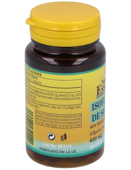 Nature Essential Isoflavonas De Soja 620 Mg.   50 Perlas
