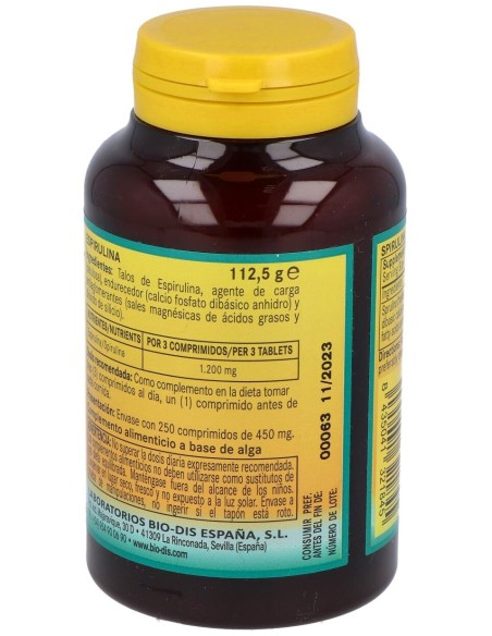 Nature Essential Espirulina 250 Tabletas
