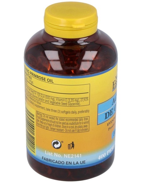 Aceite De Onagra 500Mg. (10% Gla) 400Perlas