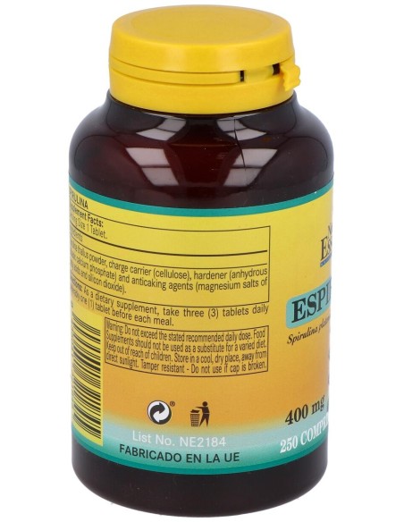 Nature Essential Espirulina 250 Tabletas