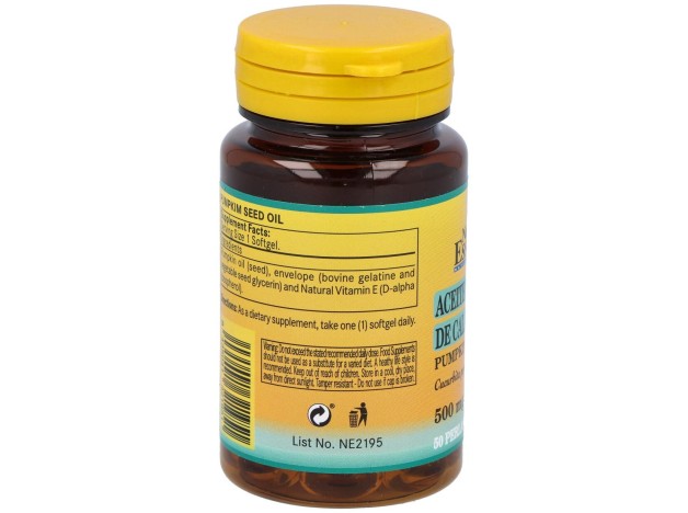 Aceite De Semillas De Calabaza 500Mg. 50Perlas