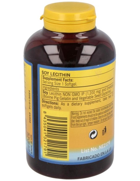 Nature Essential Lecitina Soja No Gmo Ip 1200Mg 150 Perlas