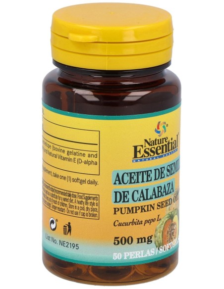 Aceite De Semillas De Calabaza 500Mg. 50Perlas