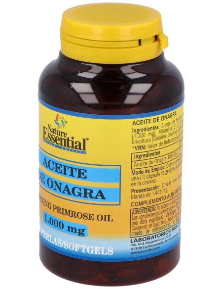 Nature Essential Aceite De Onagra 1000Mg 100 Perlas