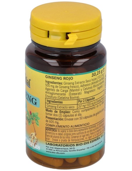 Nature Essential Ginseng Rouge 50 Cápsulas