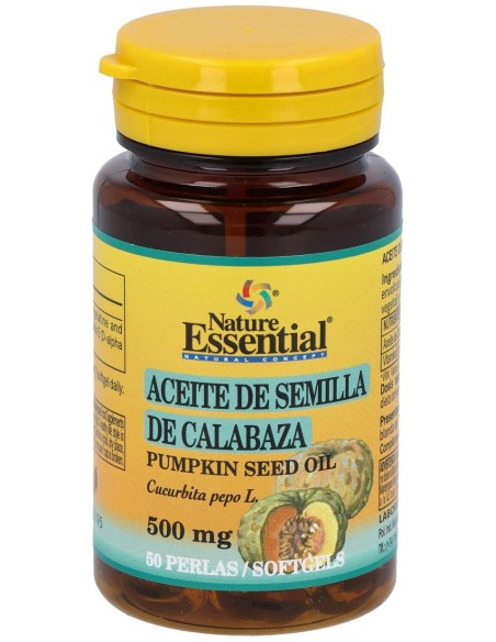 Aceite De Semillas De Calabaza 500Mg. 50Perlas