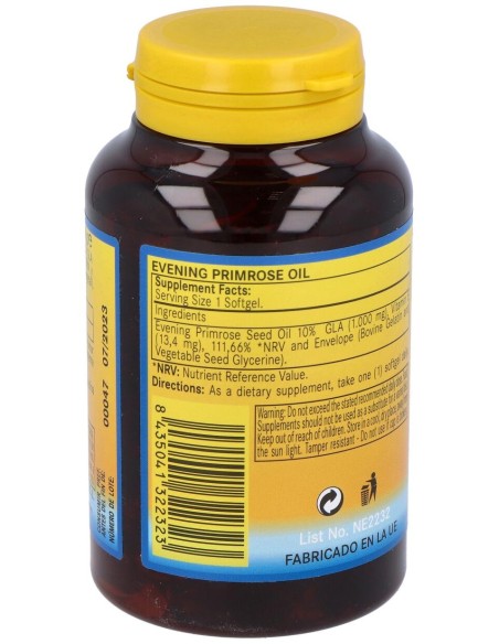 Nature Essential Aceite De Onagra 1000Mg 100 Perlas