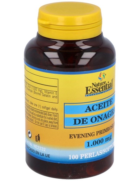 Nature Essential Aceite De Onagra 1000Mg 100 Perlas