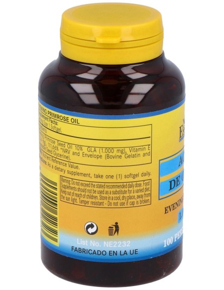 Nature Essential Aceite De Onagra 1000Mg 100 Perlas