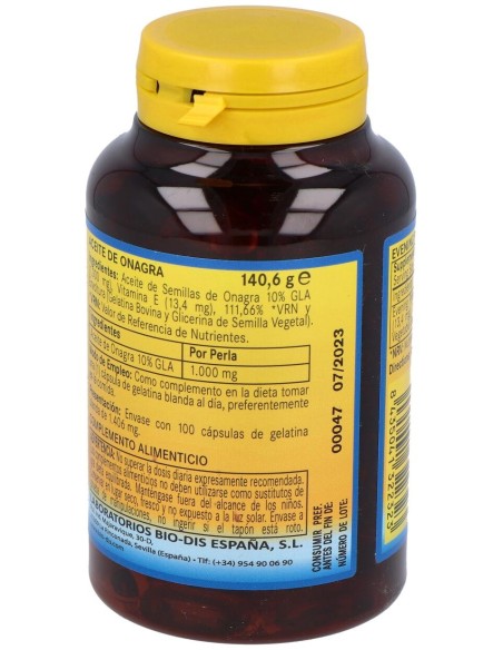 Nature Essential Aceite De Onagra 1000Mg 100 Perlas