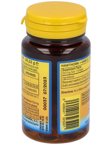 Nature Essential Espino Blanco+Ajo+Olivo 500Mg 50 Perlas