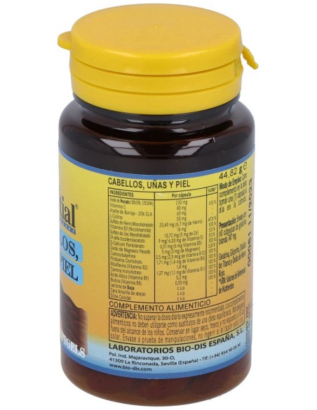 Cabello, Uñas Y Piel 540Mg. 60Perlas