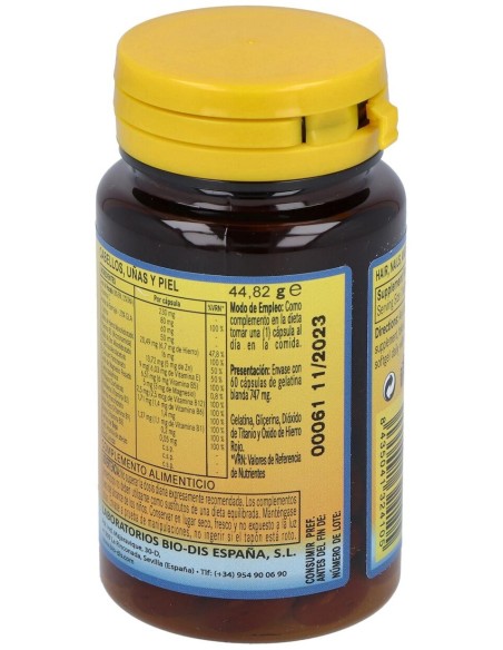 Cabello, Uñas Y Piel 540Mg. 60Perlas