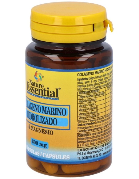 Colageno Marino Hidroliza+Magnesio 600Mg. 60Comp.