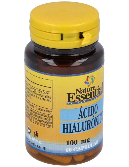 Nature Essential Ácido Hialurónico 100Mg 60Caps
