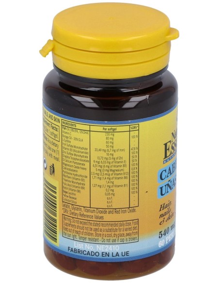 Cabello, Uñas Y Piel 540Mg. 60Perlas
