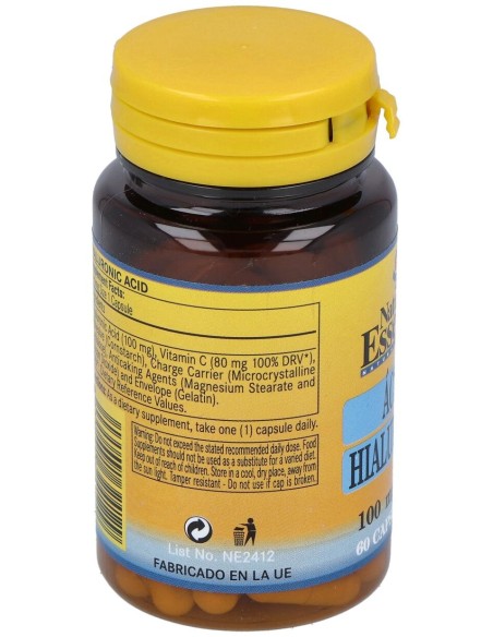 Nature Essential Ácido Hialurónico 100Mg 60Caps