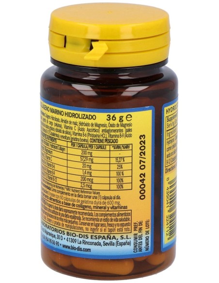 Colageno Marino Hidroliza+Magnesio 600Mg. 60Comp.
